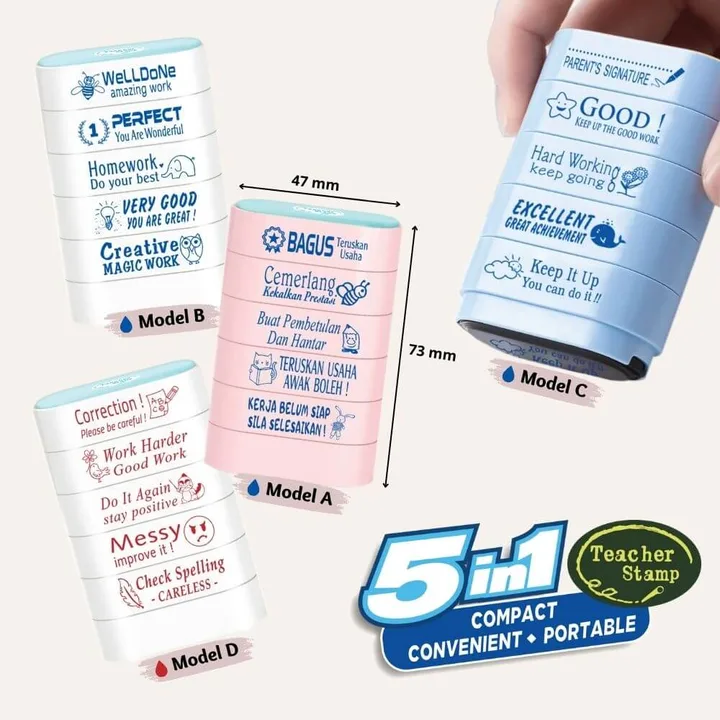 [NEW] 5 in 1 Teacher Stamp